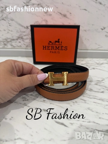 Hermes колан естествена кожа, снимка 3 - Колани - 53652707