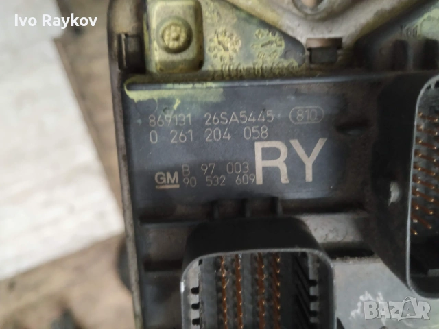 Компютър двигател, ECU за Opel Corsa B 1.0 16V - 1999г 0261204058 , 90532609 RY, снимка 4 - Части - 53657148