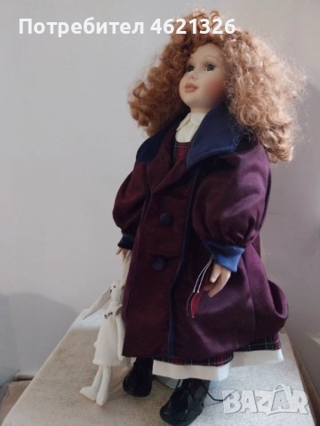 Винтидж порцеланова кукла на Х. Самюел Линдзи, колекционерска лимитирана серия като нова, снимка 6 - Декорация за дома - 52069242