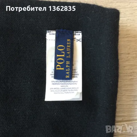 НОВА 100 % оригинална черна зимна шапка на POLO RALPH LAUREN от САЩ, снимка 5 - Шапки - 48599600