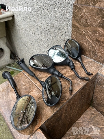 5 бр. огледала за мотопед, скутер , снимка 3 - Части - 52562452