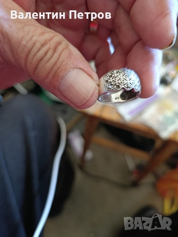 сребърен дамски пръстен, снимка 2 - Пръстени - 54134786