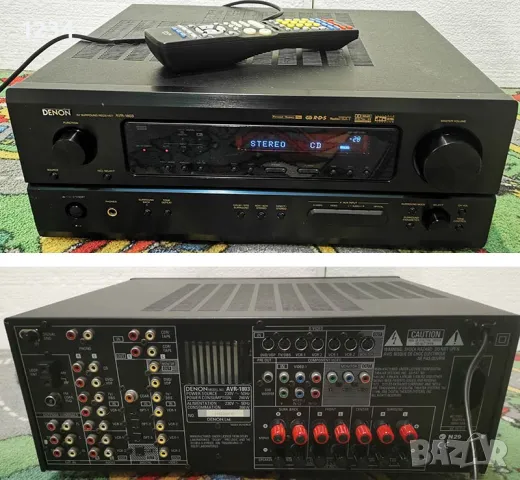 6-канален Усилвател DENON AVR-1803 260W с дистанционно домашно кино, снимка 1 - Ресийвъри, усилватели, смесителни пултове - 47805919