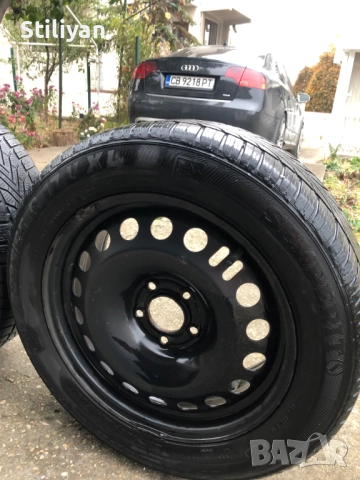 4 броя джанти със зимни гуми 255/55R17 7jx17 5x115, снимка 2 - Гуми и джанти - 52459537