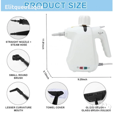 Ръчна парочистачка за почистване мазни петна,текстил,стъклени повърхности, снимка 6 - Друга електроника - 52205522