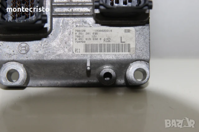 Моторен компютър Fiat Bravo (2007-2014г.) 0261201635 / 0 261 201 635 / 1039S23319 / A152, снимка 2 - Части - 50745318