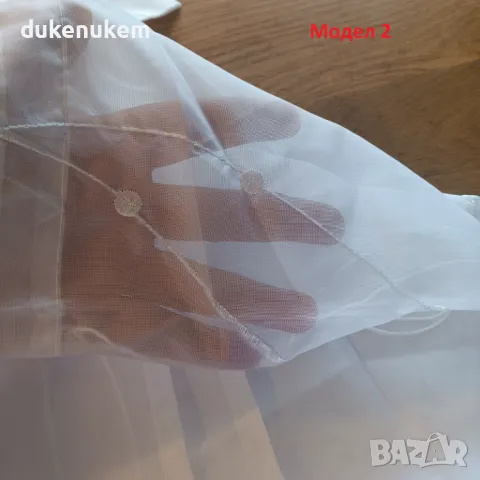 НОВА! Римска щора с халки, полупрозрачно перде с бродерия, снимка 6 - Пердета и завеси - 50020135