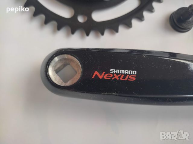 Продавам колела внос от Германия НОВИ алуминиеви курбели SHIMANO NEXUS 38, снимка 9 - Части за велосипеди - 45626120
