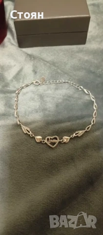 Сребърно колие сърце Priscilla+гривна сърце Love Annunziata+ пръстен!!, снимка 4 - Пръстени - 53276061