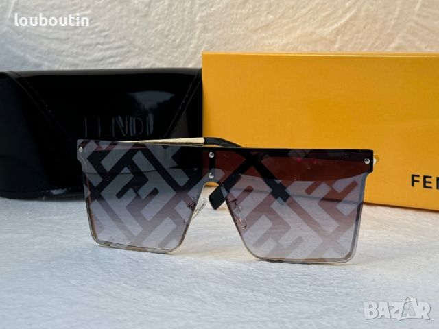 -15 % разпродажба Fendi мъжки слънчеви очила маска брандирани стъкла, снимка 2 - Слънчеви и диоптрични очила - 45226784