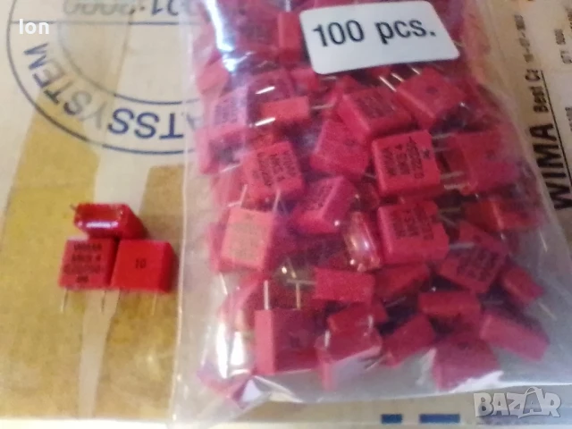 0.22uF/250V Wima MKS4, 10%, с растер м/у изводите 10мм, снимка 3 - Друга електроника - 50506927