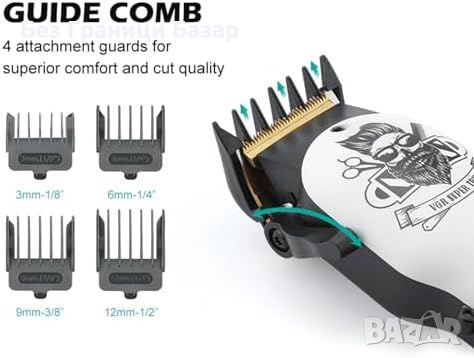 Нова VGR Професионална Машинка за Коса - LED Дисплей, Мощен Мотор, снимка 3 - Машинки за подстригване - 45142767