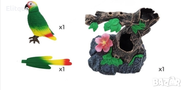 Разглобяема пластмасова играчка, Папагал, снимка 9 - Фигурки - 52787636