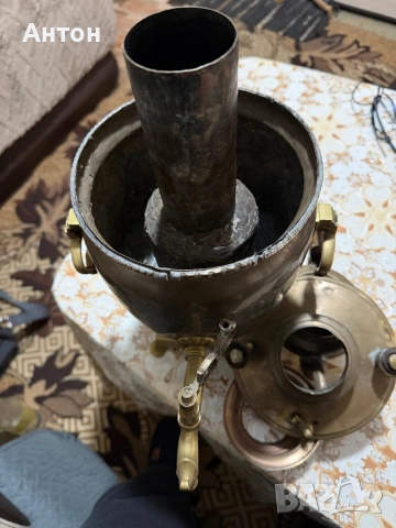 Стар самовар от бакър., снимка 5 - Антикварни и старинни предмети - 53745031