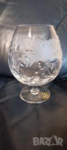 Английска кристална чаша за бренди и коняк , снимка 4 - Чаши - 46226643