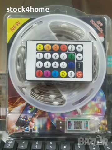 Декоративна LED лента С дистанционно управление, bluetooth връзка, 10 метра, снимка 2 - Лед осветление - 52672204