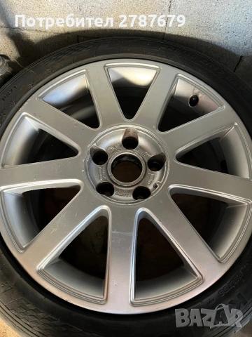 Джанти Ауди 17 5x112 7,5J ET43 с гуми 225 45 17, снимка 3 - Гуми и джанти - 53232881