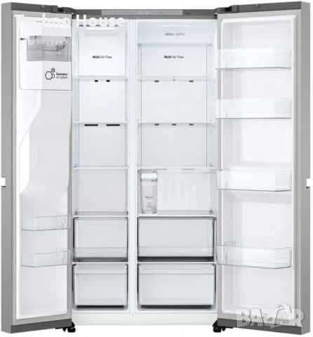 Хладилник Side-by-Side LG GSLC41PYPE, 641 l, E, No Frost, Инокс, снимка 3 - Хладилници - 52906146
