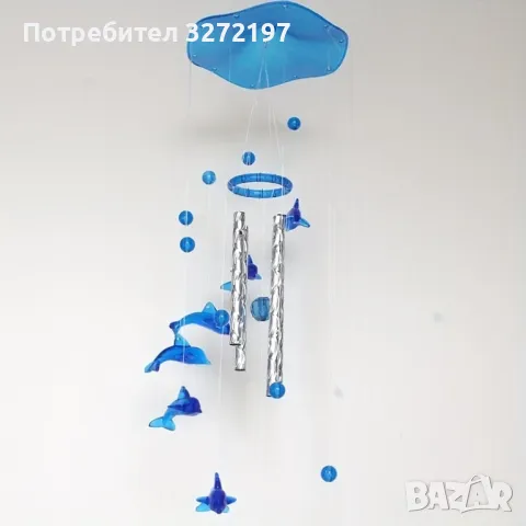 Красиви,Декоративни вятърни камбанки с делфини Wind Chime, снимка 1