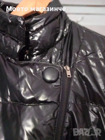 Ново дълго зимно пухено яке Made for Loving – черно, L/XL (без етикет), снимка 4 - Якета - 52084599