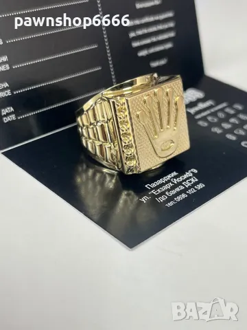 Мъжки златен пръстен 14К, снимка 2 - Пръстени - 50069576