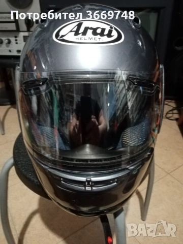 Продава се запазена модуларна мото каска ARAI, снимка 3 - Спортна екипировка - 54214319