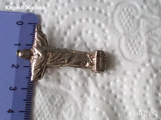 Старо метално крсче 26852, снимка 5 - Антикварни и старинни предмети - 53490748