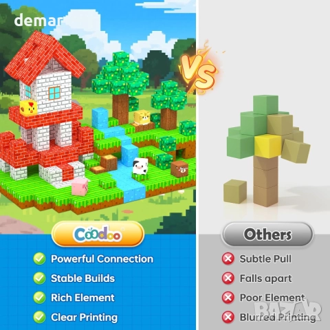 150 бр. магнитни блокчета - играчки за деца, 3+ години, STEM, снимка 3 - Конструктори - 52273046
