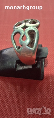 Сребърен пръстен, снимка 4 - Пръстени - 52656307