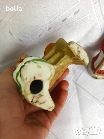 Селска идилия-Неглазиран порцелан -3 пластики ., снимка 8 - Антикварни и старинни предмети - 51677644