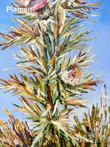 КАРТИНА МАСЛО НАТЮРМОРТ МИЛА МУСАКОВА 2007 Г., снимка 2 - Картини - 54068868