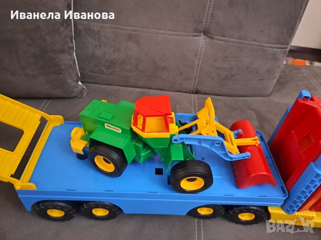 Детска голям камион влекач Wader, снимка 3 - Коли, камиони, мотори, писти - 53765575