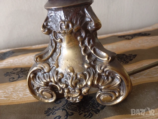 Настолна лампа в бароков стил, снимка 3 - Настолни лампи - 50933333