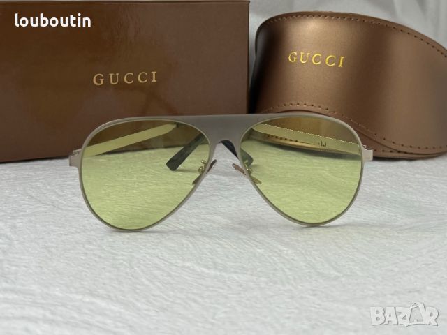 Gucci 2024 мъжки дамски унисекс слънчеви очила авиатор 5 цвята, снимка 11 - Слънчеви и диоптрични очила - 45585979