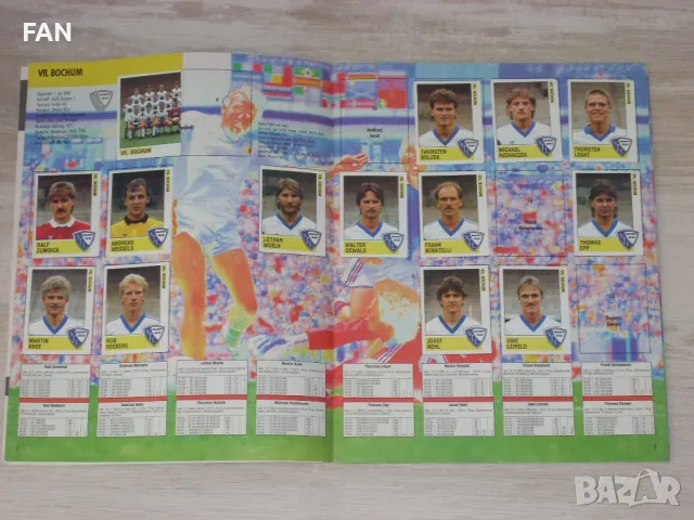  Оригинален стикер албум ПАНИНИ - PANINI FUSSBALL 89 Бундеслига сезон 1989/90 частично попълнен, снимка 3 - Фен артикули - 46988507