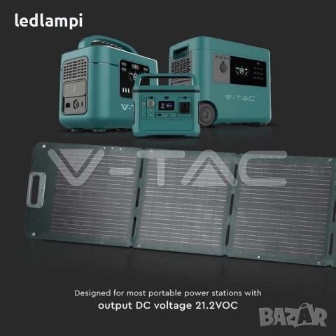 120W Портативен Сгъваем Соларен Панел, снимка 7 - Соларни лампи - 51701790