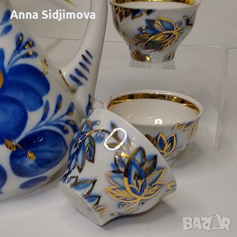Руски порцелан сервиз , снимка 2 - Сервизи - 53253023