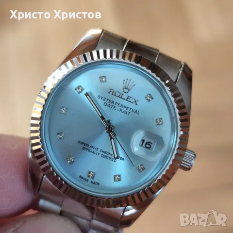 5 цвята на дисплея Дамски часовник Rolex Oyster Perpetual Datejust Steel , снимка 3 - Дамски - 47006846