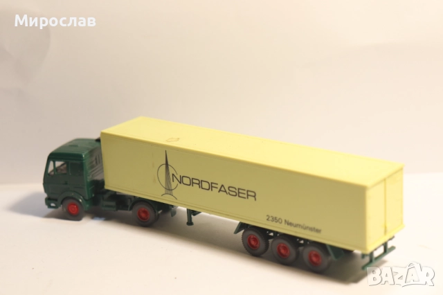 WIKING H0 1/87 MERCEDES РЕМАРКЕ КОЛИЧКА КАМИОН МОДЕЛ, снимка 5 - Колекции - 52501781