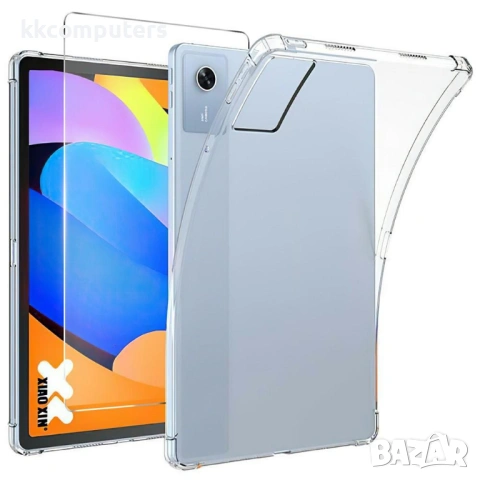Прозрачен TPU калъф със скрийн протектор от закалено стъкло за Lenovo Tab M11