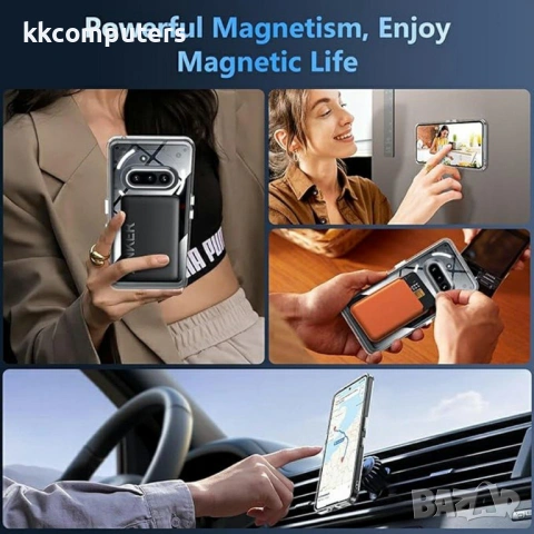 Прозрачен Магнитен Калъф за Nothing Phone (4a) - TPU, Airbag, 0.8mm защита, Прозрачен, снимка 4 - Калъфи, кейсове - 54087695