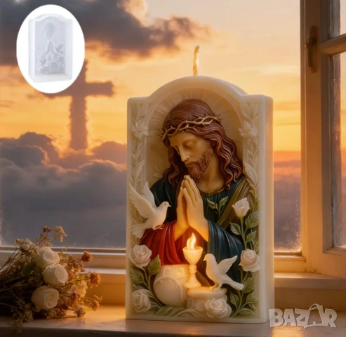 Молд Христос , снимка 2 - Форми - 53088731