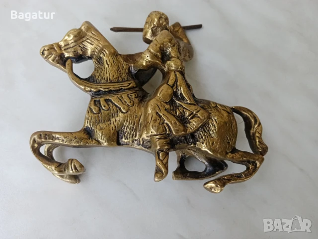 Бронзова фигура,конник,войник,аскер,бронз,ездач, снимка 3 - Антикварни и старинни предмети - 51008038