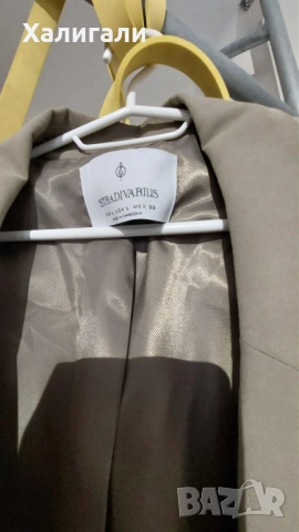 Зелено преходно сако Страдивариус Stradivarius  р-р Л , снимка 3 - Сака - 52261108