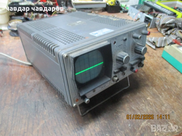 Осцилоскоп работещ еднолъчев, снимка 6 - Друга електроника - 53305826