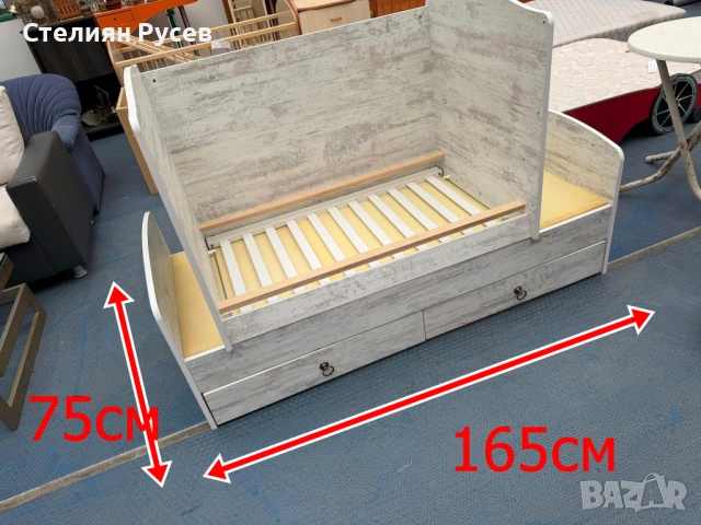 190311  детско легло 2в1   75/165см цена 70 евро или 136.91 лв     obs,sy -165см / 75см широко -с2 ч