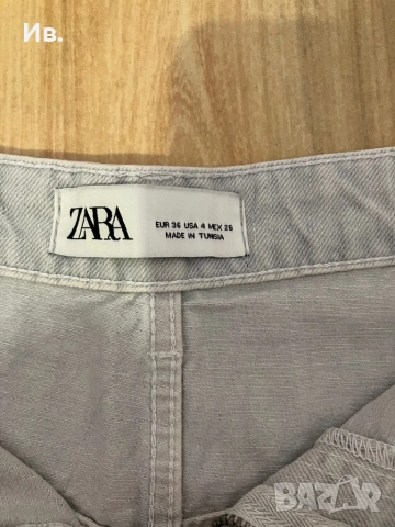 Дънки с висока талия на Зара, снимка 3 - Дънки - 52503042
