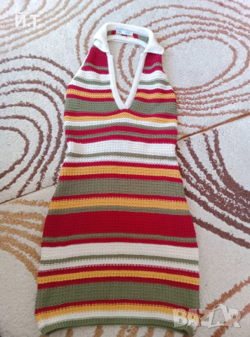 Ефектна плетена рокля ZARA !НОВА!, снимка 4 - Рокли - 52109669