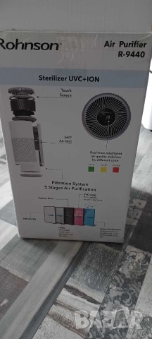 Пречиствател за въздух Rohnson, снимка 3 - Овлажнители и пречистватели за въздух - 53337032