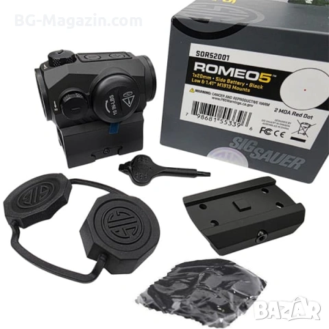 Тактически малък бързомер с технология MOTAC SIG SAUER ROMEO5 за оръжие пушка прицел еърсофт лов, снимка 13 - Оборудване и аксесоари за оръжия - 54027309